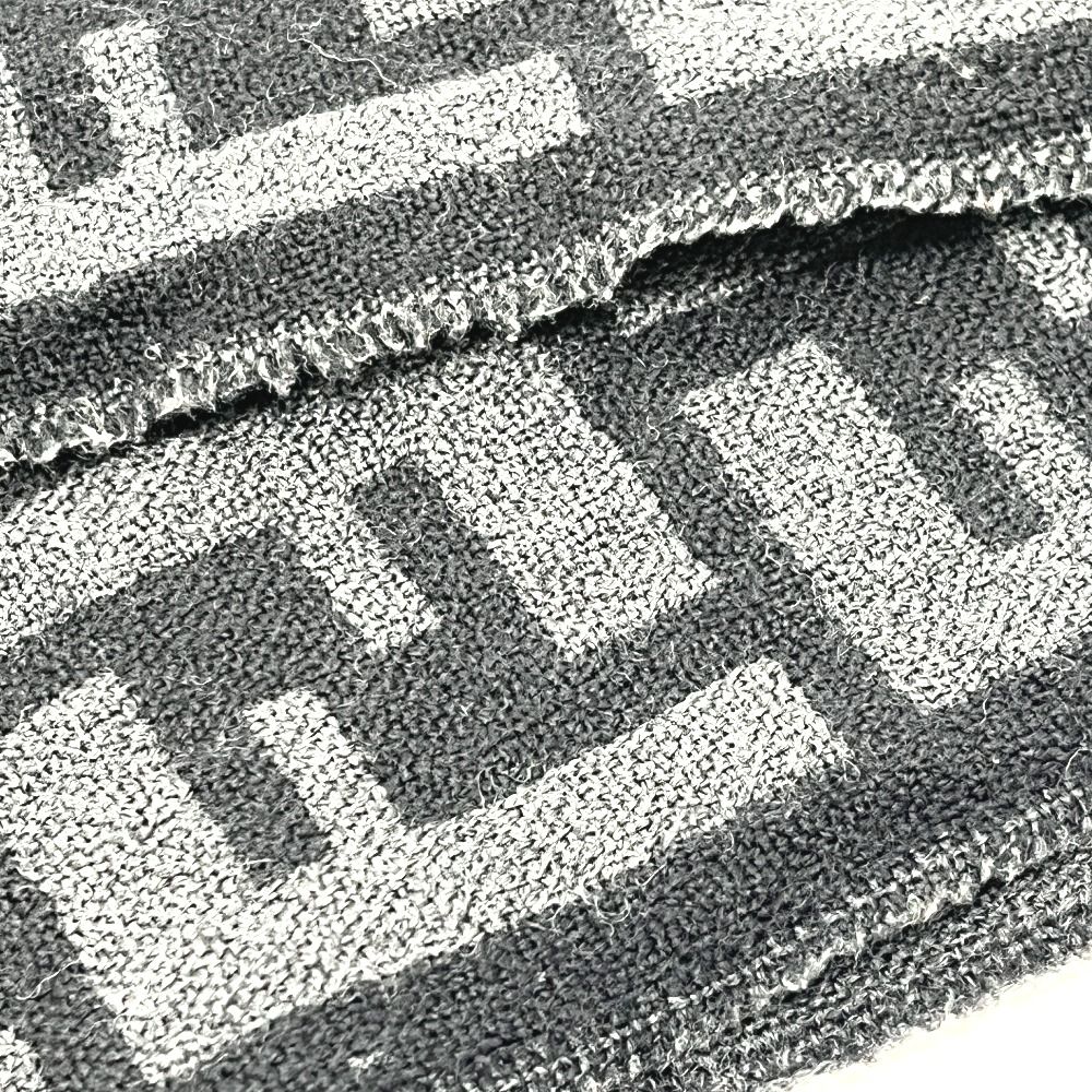 FENDI フェンディ マフラー ズッカ柄 ウール ブラック - メルカリ
