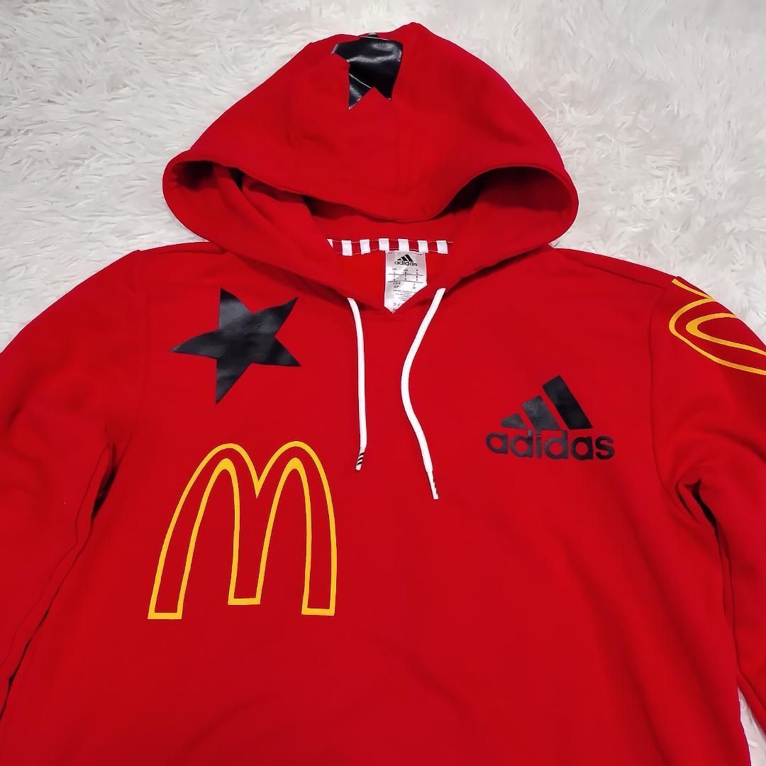 新品タグ付】アディダス マクドナルド コラボ パーカー メンズ レッド