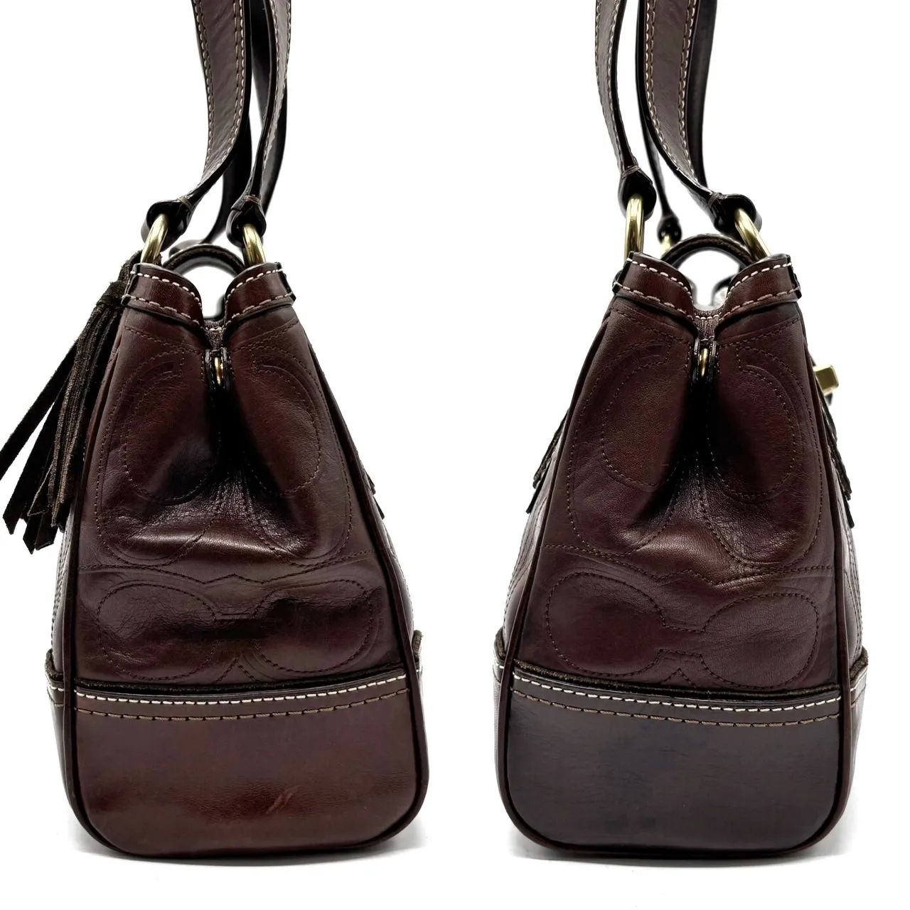 COACH ショルダーバッグ　ダークブラウン　男女兼用 ✨良品✨ COACH コーチ ハンドバッグ トートバッグ ショルダーバッグ