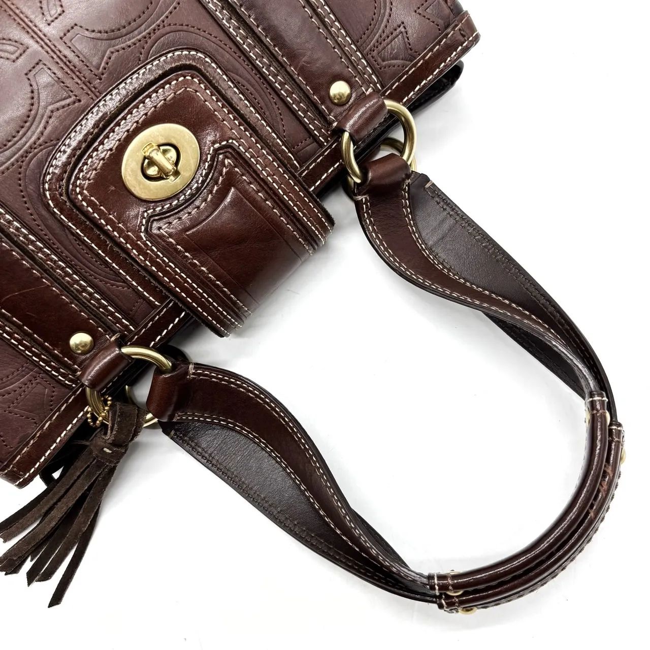 良品】 COACH コーチ ハンドバッグ トートバッグ ショルダーバッグ 