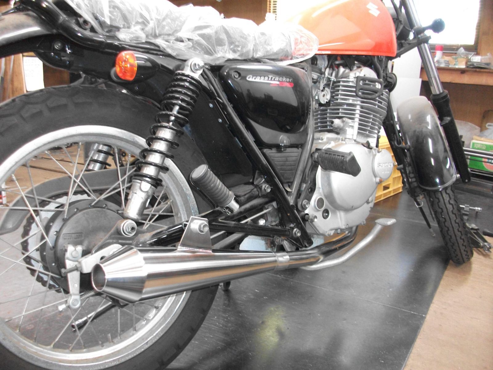 RSヨコタ グラストラッカーNJ4BA用 ビューティメガホンマフラー美品 RSヨコタ グラストラッカーNJ4BA用 ビューティメガホンマフラー美品 RS