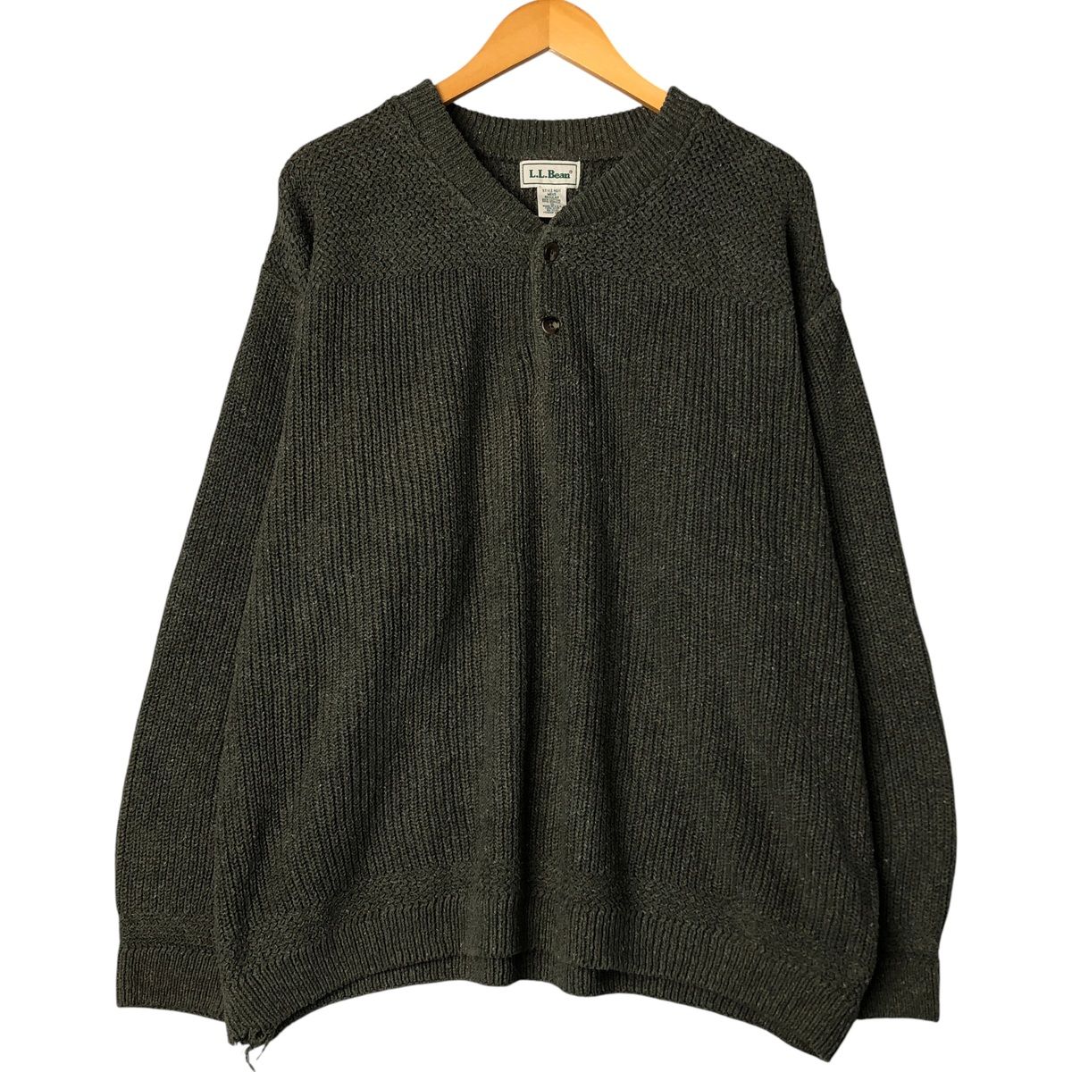 古着 80~90年代 エルエルビーン L.L.Bean ヘンリーネック コットン 