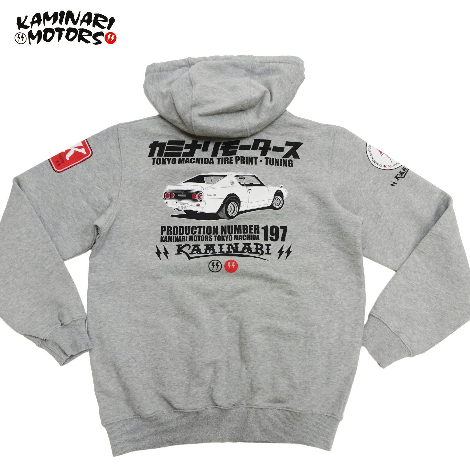 カミナリモータース パーカー KMSP-600 KAMINARI ケンメリGT-R 裏起毛 