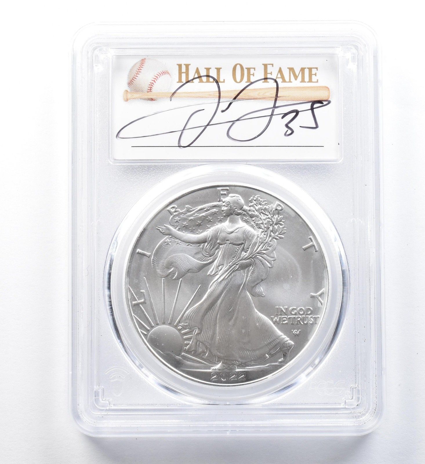 2022年 アメリカン シルバー イーグル フランク・トーマス FDOI MS70