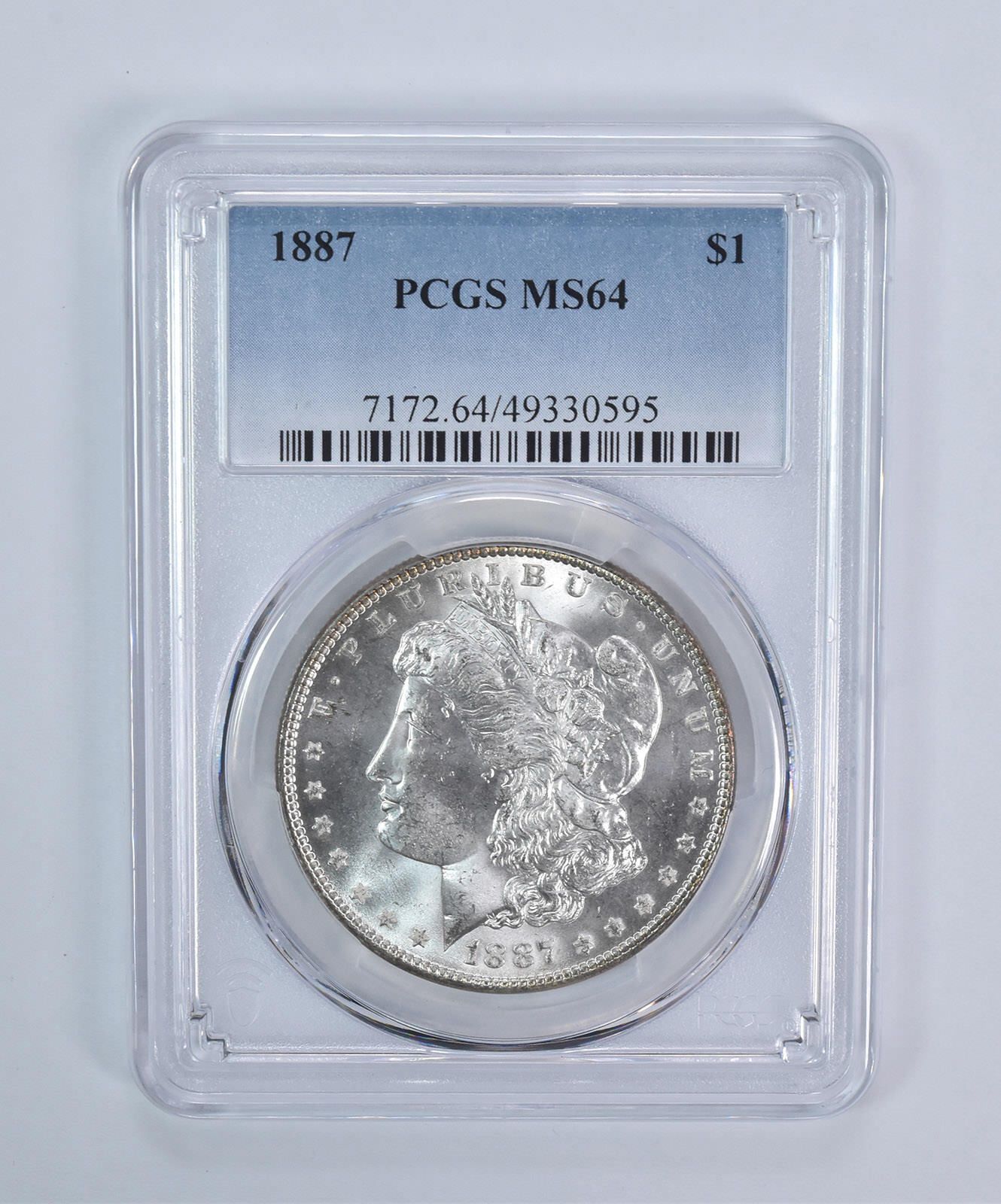 1887年 モルガン銀貨 MS64 PCGS ブルーラベル - メルカリ