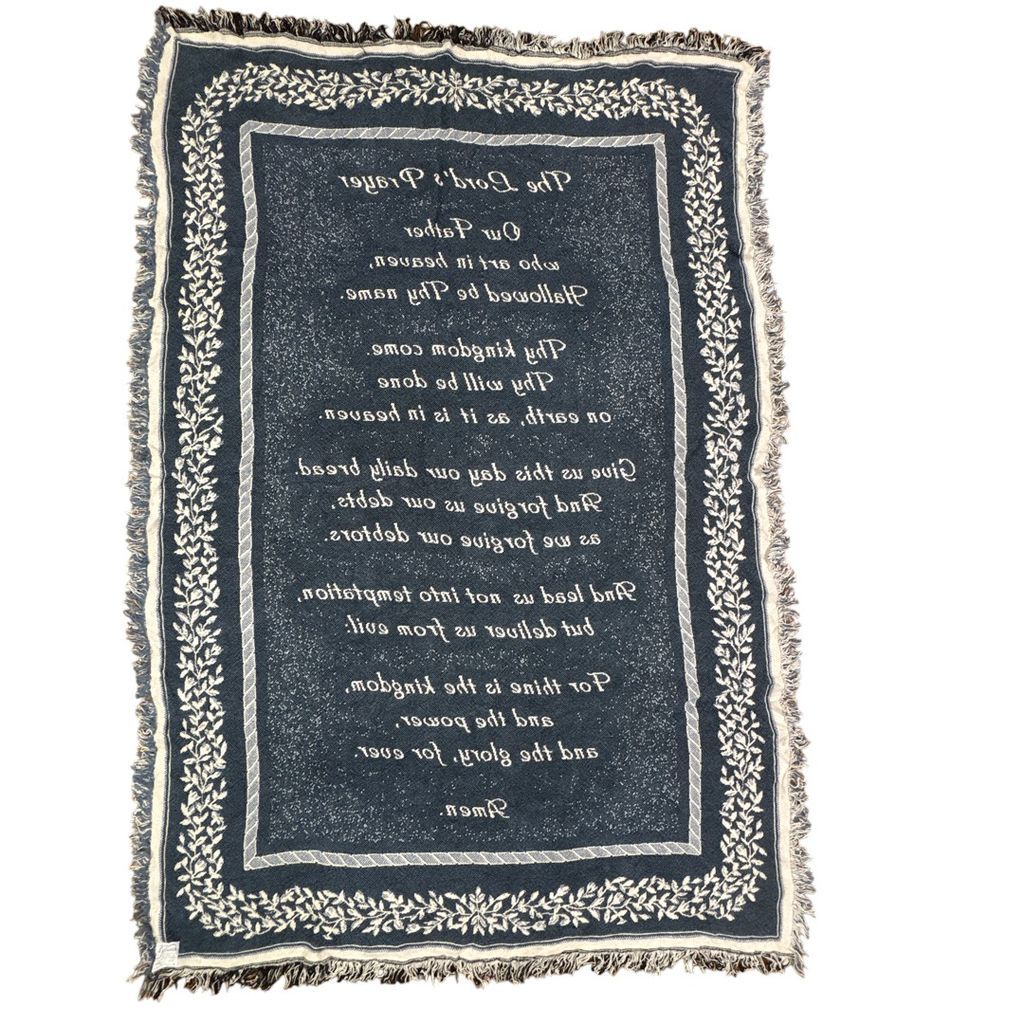 vintageラグ ブランケット マルチカバー タペストリー USA製 宗教