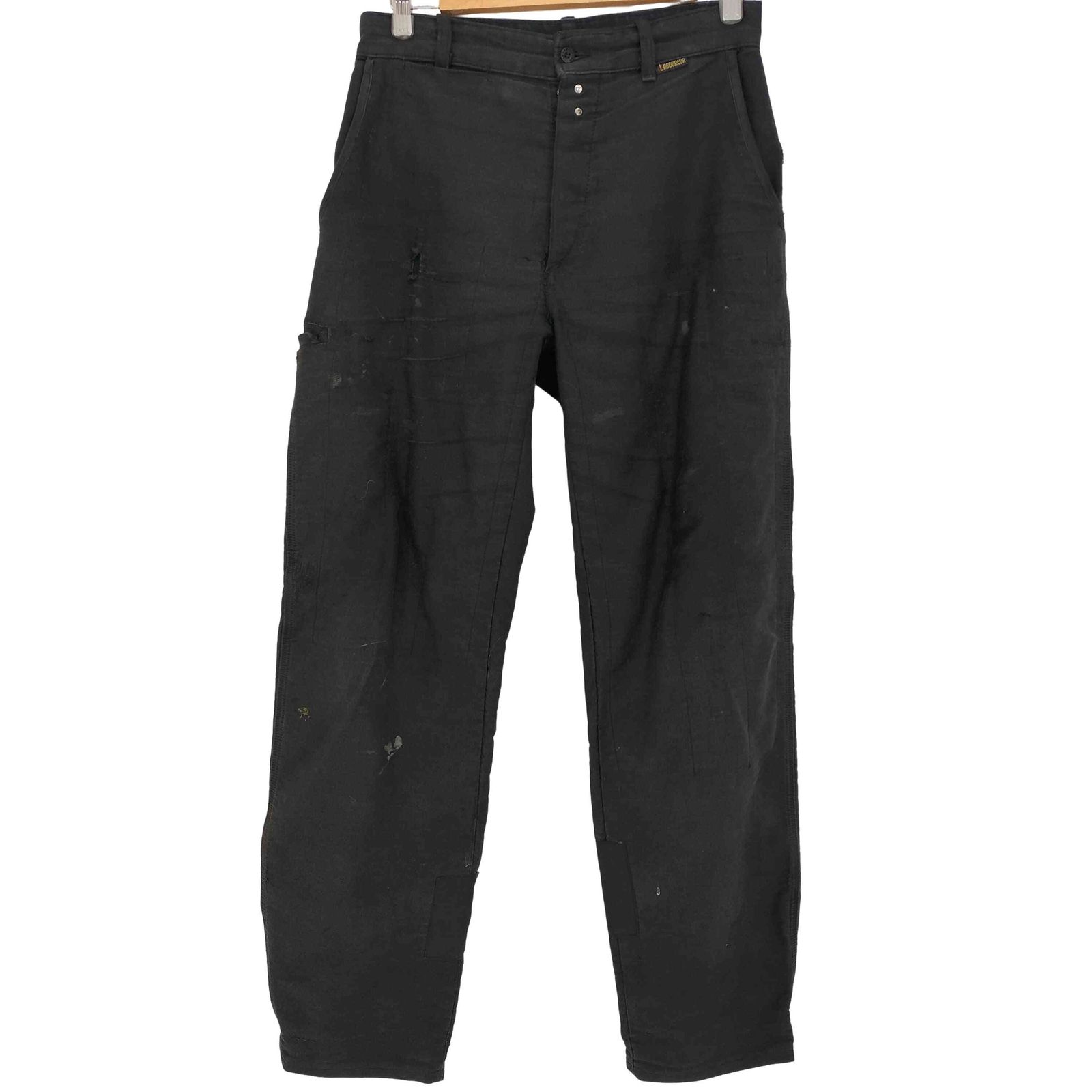 USED古着(ユーズドフルギ) {{Le Laboureur}} DROIT 99 ブラック モールスキン ワークトラウザー メンズ  38【中古】【ブランド古着バズストア】 ユーズドフルギ USED古着 DROIT 99 ブラック モールスキン ワーク