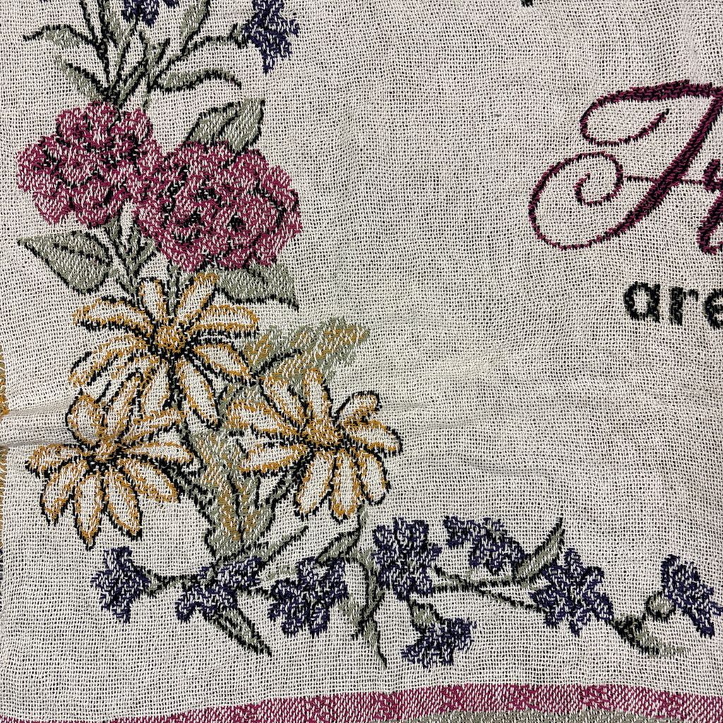 vintageラグ ブランケット マルチカバー タペストリー メッセージ 友情