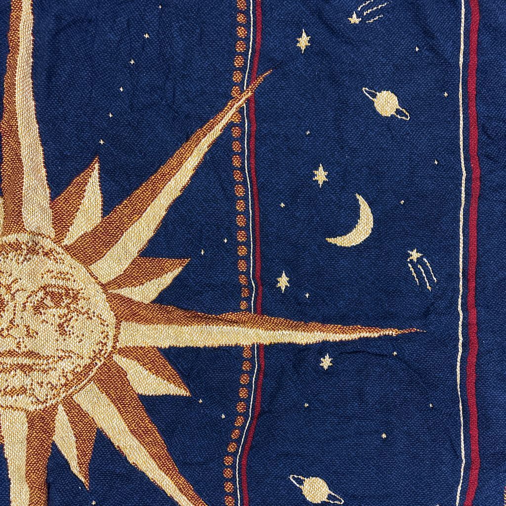 vintageラグ ブランケット マルチカバー タペストリー 90s 1992年 太陽