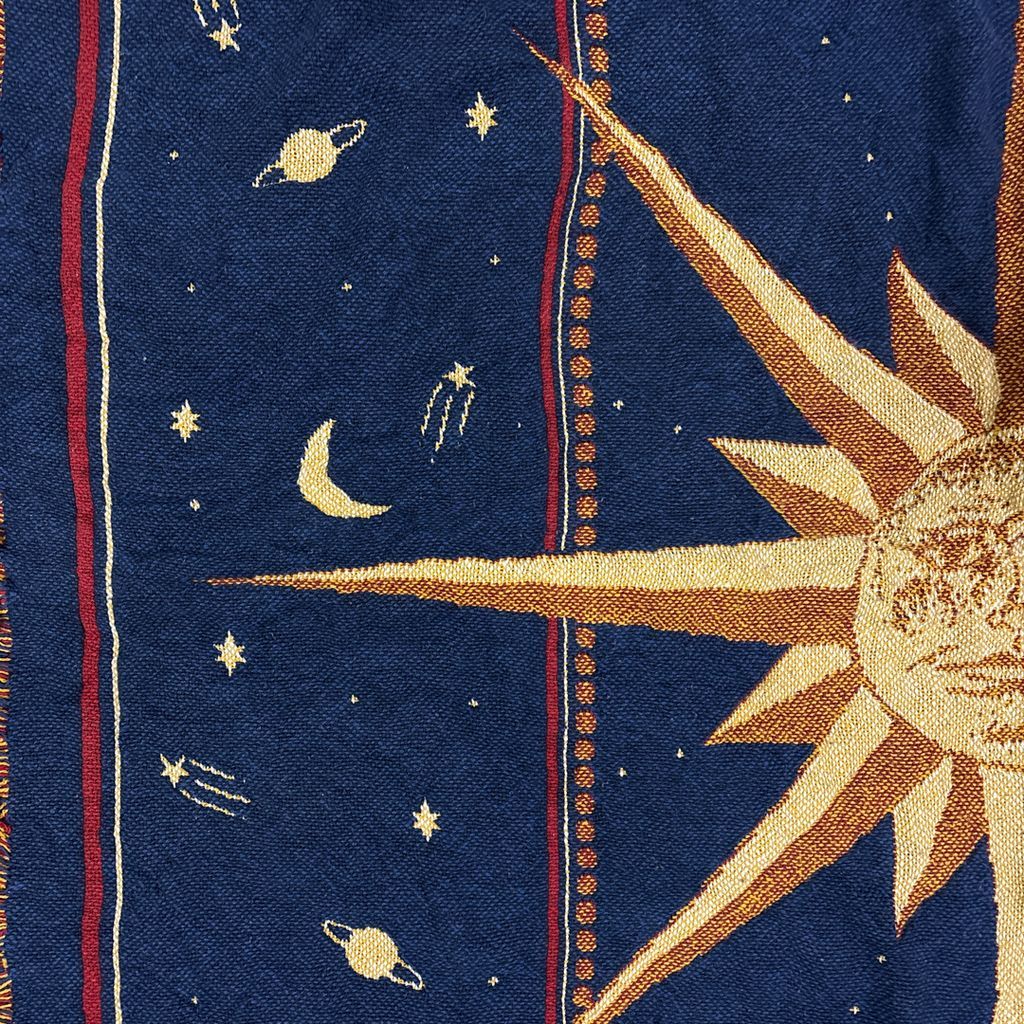 vintageラグ ブランケット マルチカバー タペストリー 90s 1992年 太陽