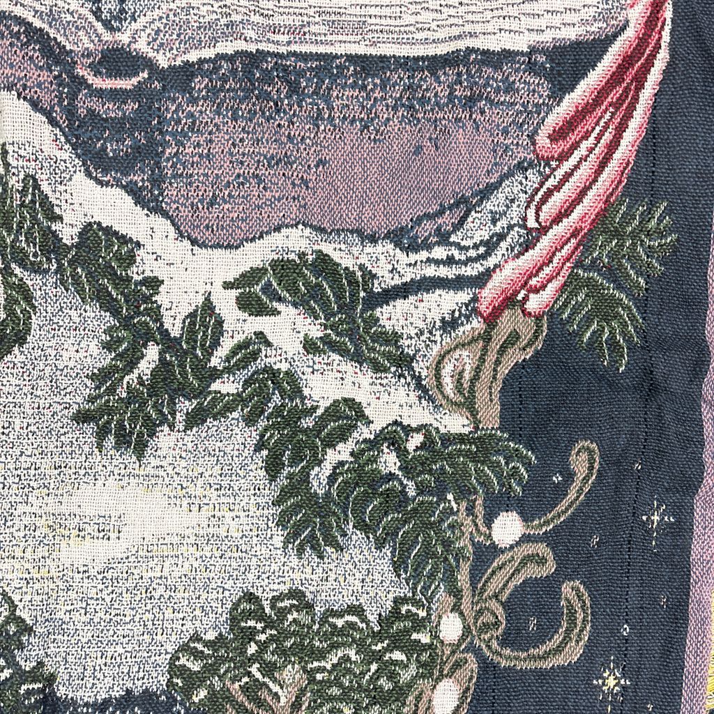 vintageラグ ブランケット マルチカバー タペストリー クリスマス 人物