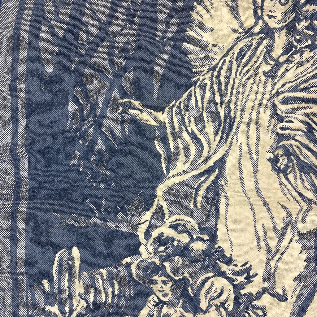 vintageラグ ブランケット マルチカバー タペストリー 宗教 キリスト教