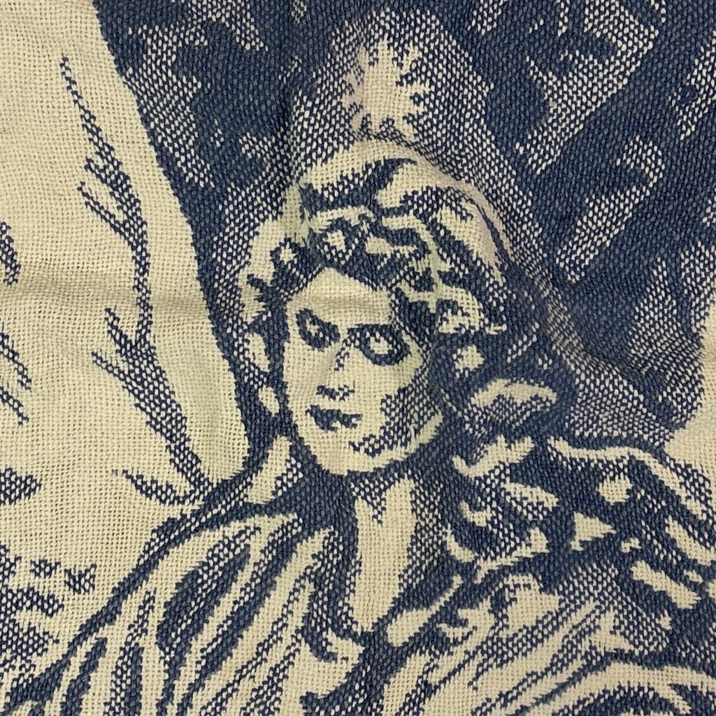 vintageラグ ブランケット マルチカバー タペストリー 宗教 キリスト教