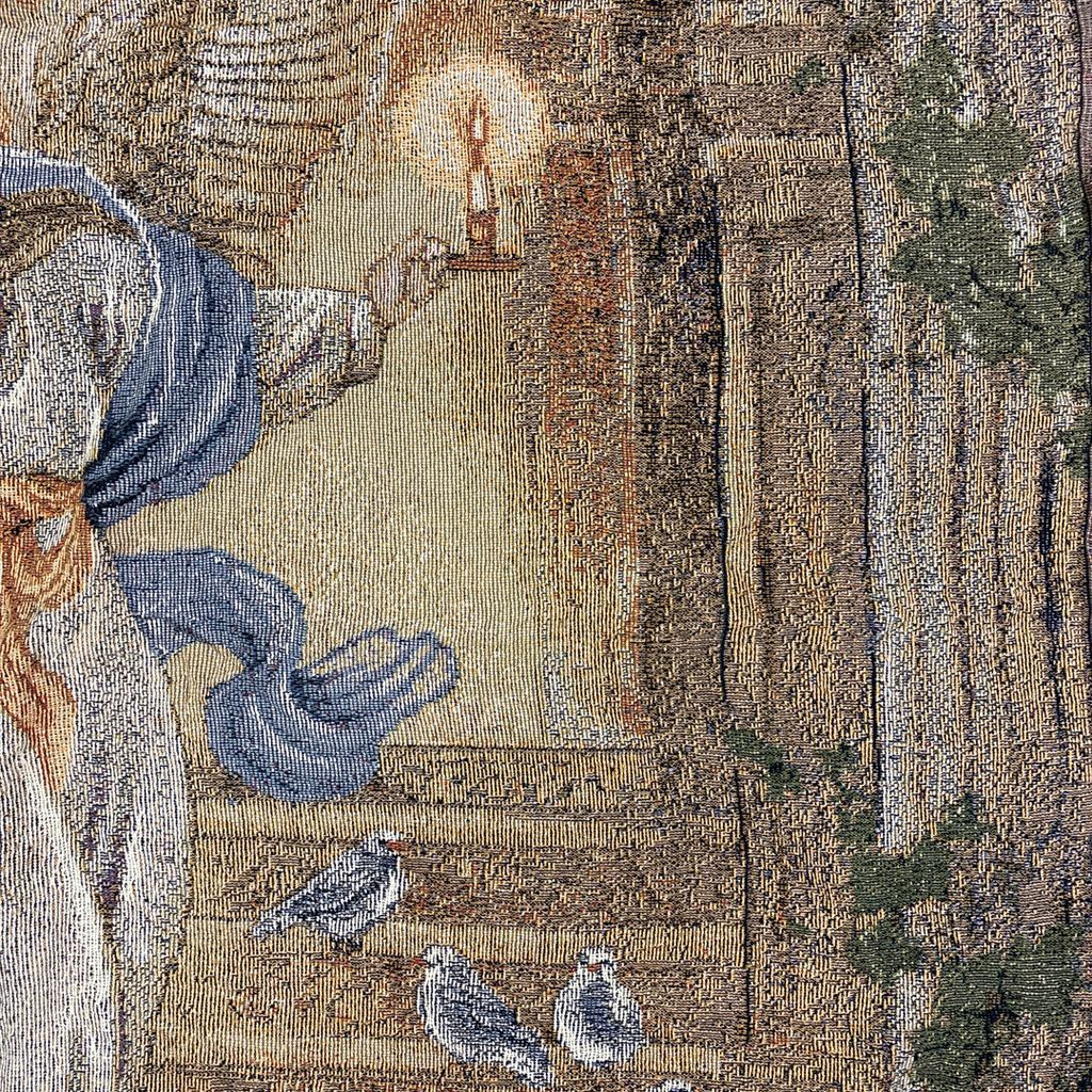 vintageラグ ブランケット マルチカバー タペストリー 宗教 キリスト教