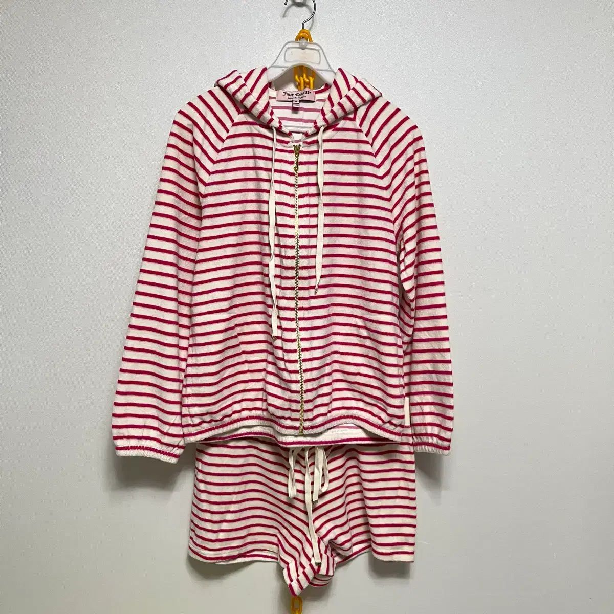 JUICY COUTURE ジューシークチュール ストライプ タオル素材 トレーナー セット m