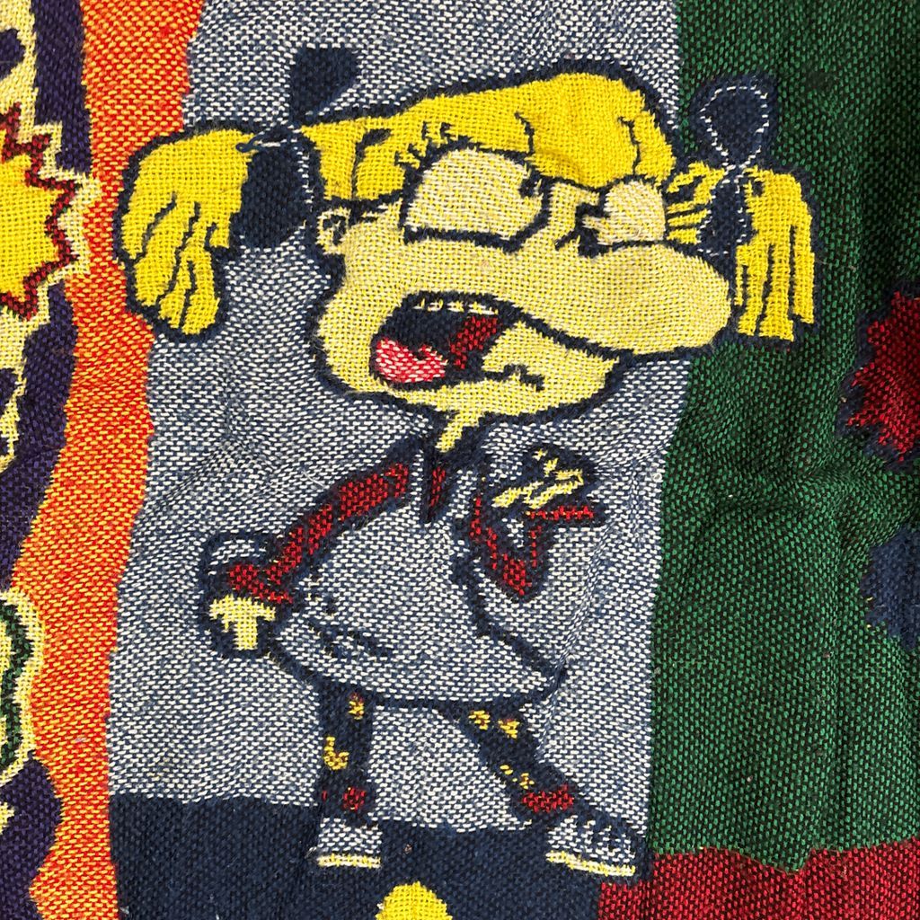 vintageラグ ブランケット マルチカバー タペストリー USA製 90s
