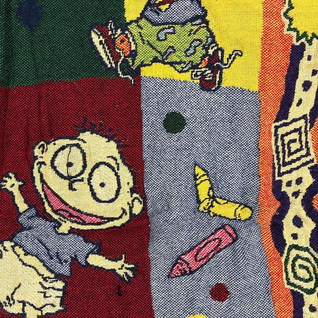 vintageラグ ブランケット マルチカバー タペストリー USA製 90s