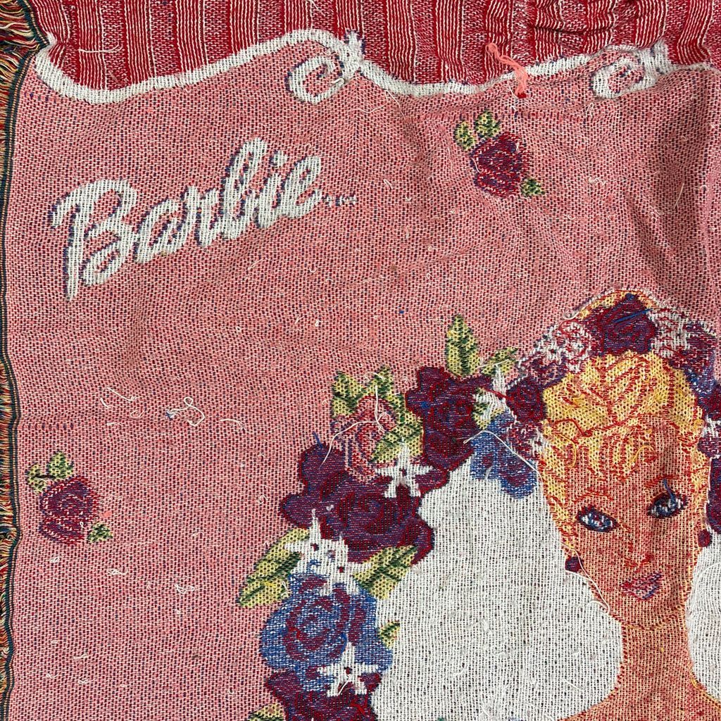BNLM ラグ ブランケット ビンテージ Barbie バービー 人形 マット BNLM ラグ ブランケット ビンテージ Barbie バービー 人形 マット