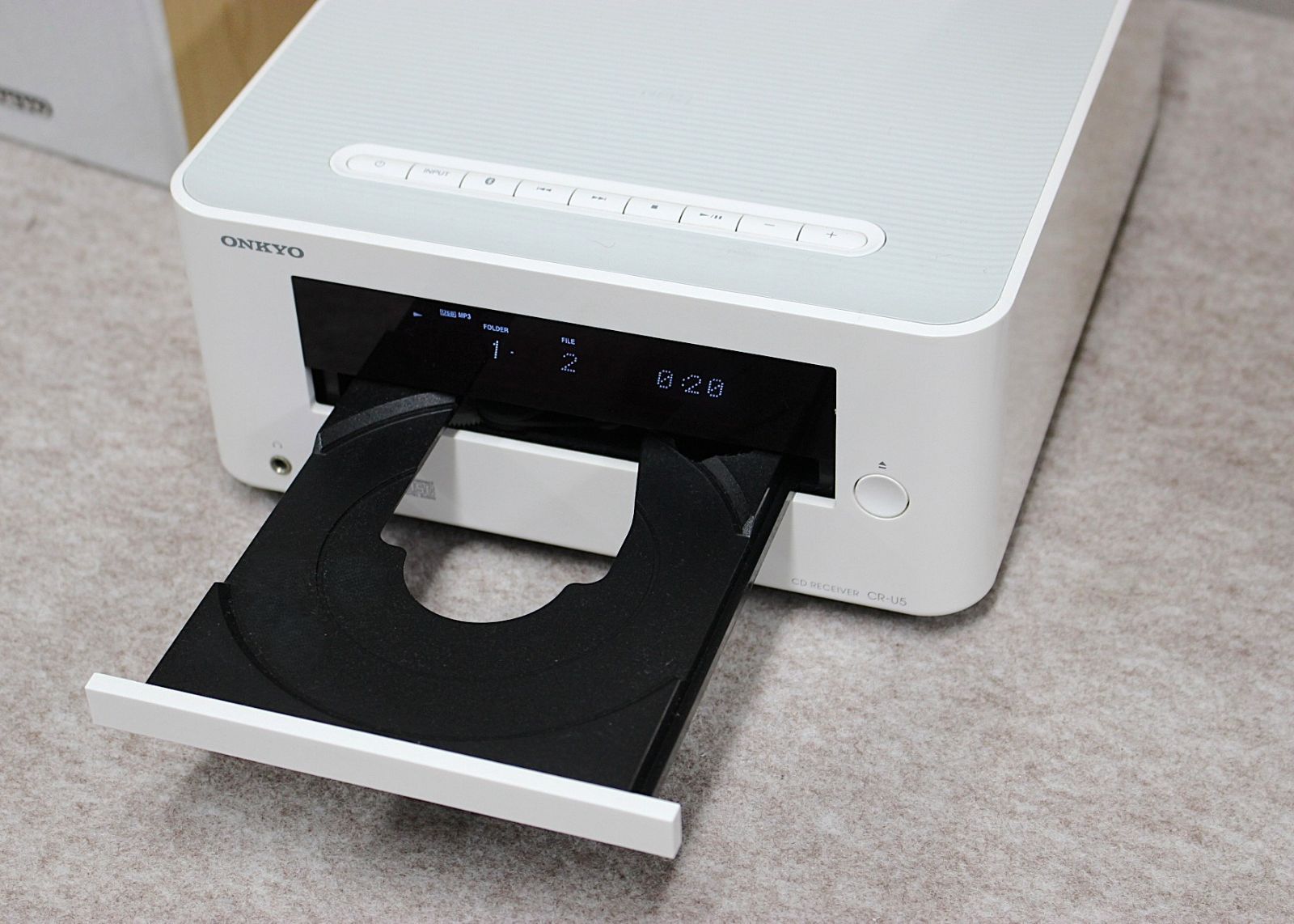 ONKYO CD/USB/NFC対応Bluetooth搭載ミニコンポ CR-U5 ホワイト色