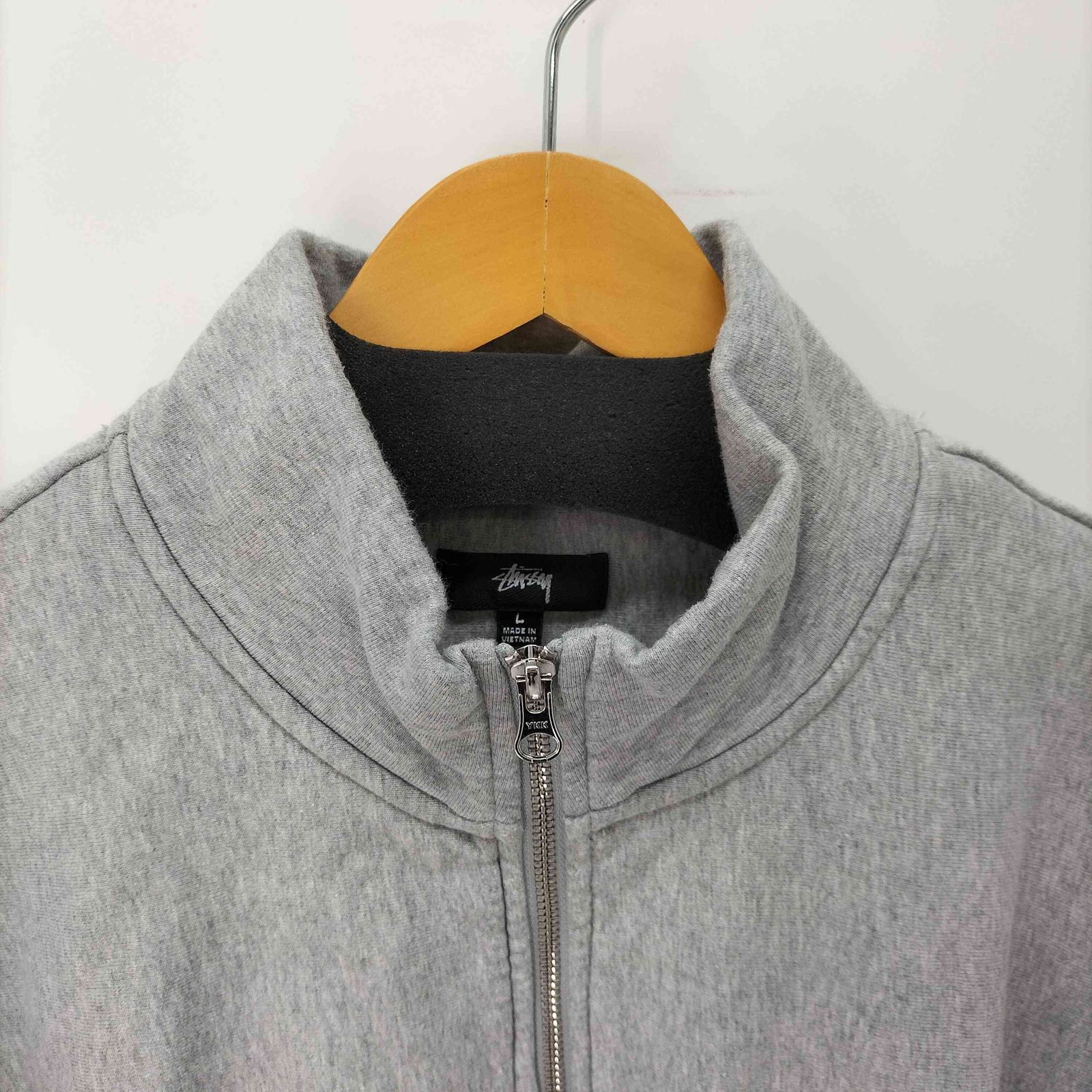 ステューシー Stussy Stock Logo Mock Neck Sweat ハーフジップ メンズ 