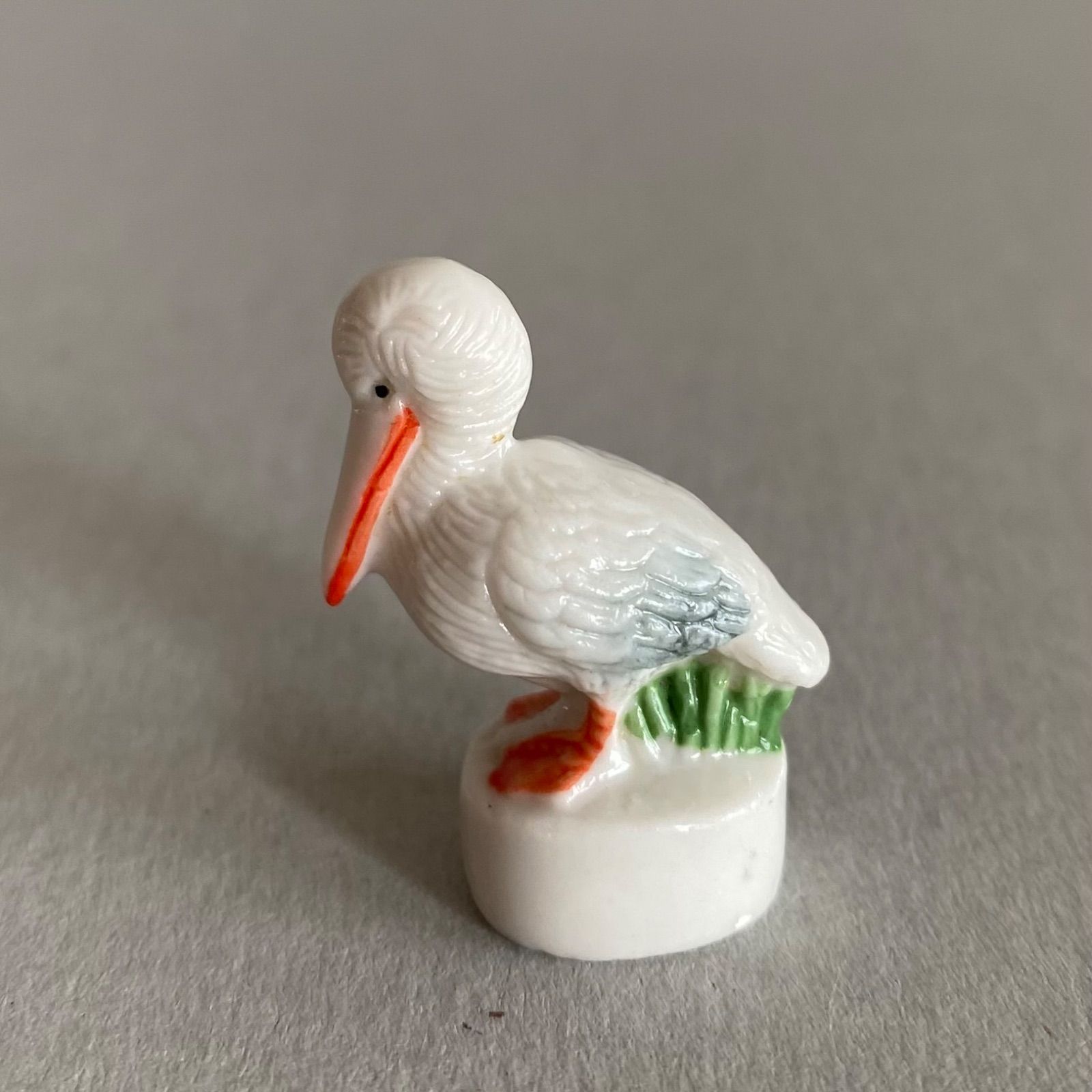 ペリカンのフェーブ／WWF／鳥／フランス雑貨／陶器ミニチュア