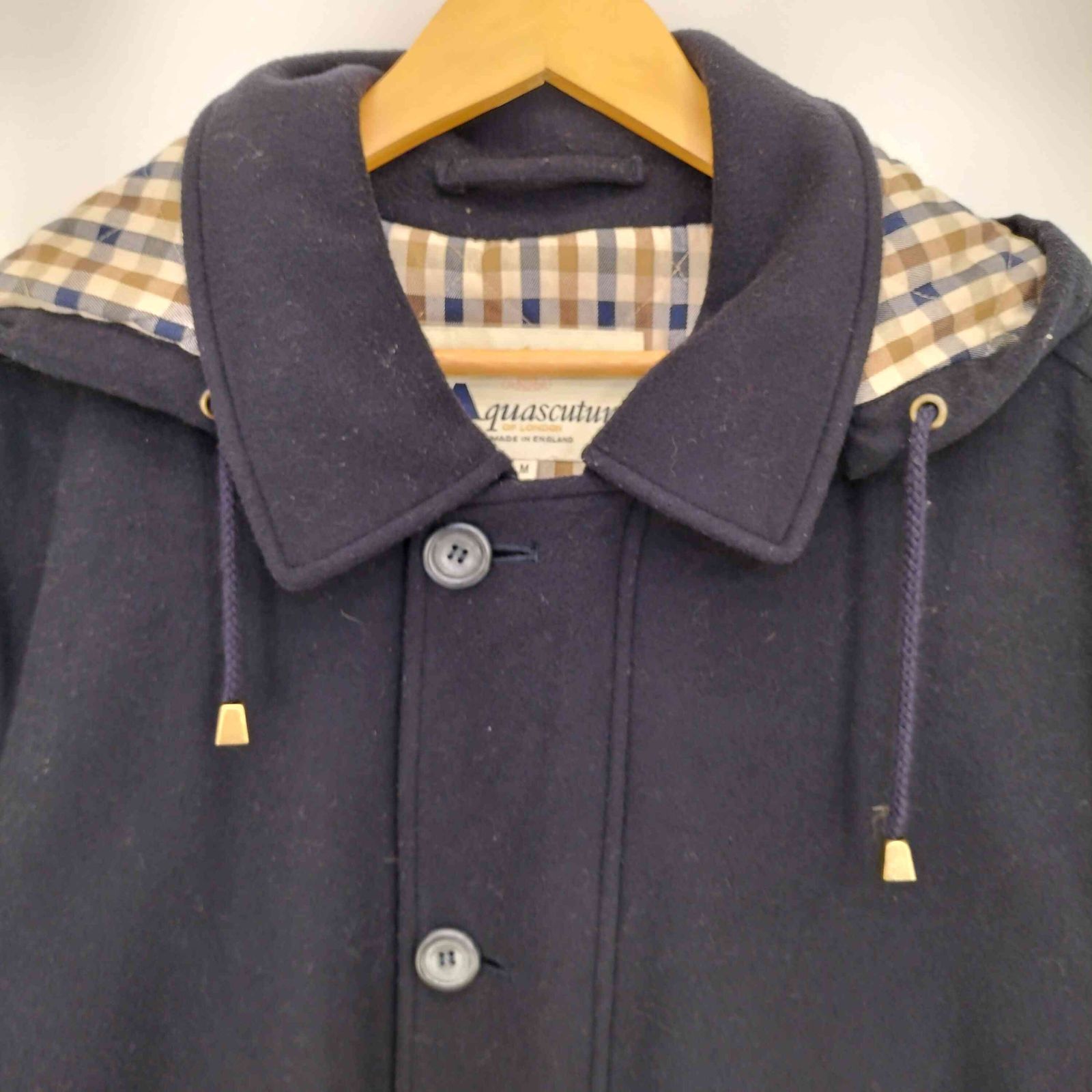 AQUASCUTUM カシミヤ ダブル コート　イギリス製　ビンテージ AQUASCUTUM カシミヤ ダブル コート イギリス製 ビンテージ - メルカリ