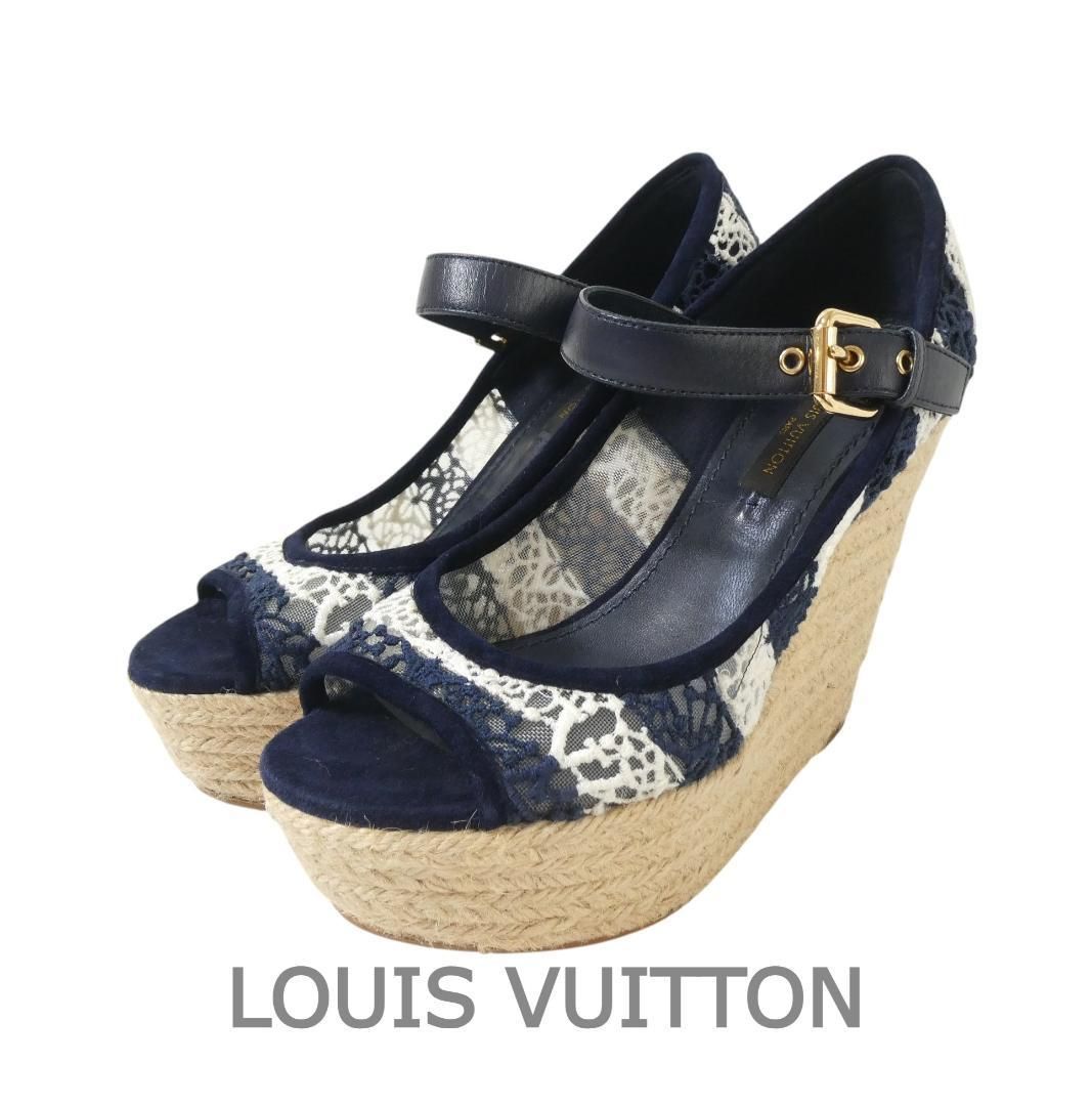 美品 LOUIS VUITTON ルイヴィトン サイズ34 約21.5㎝ エスパドリーユ