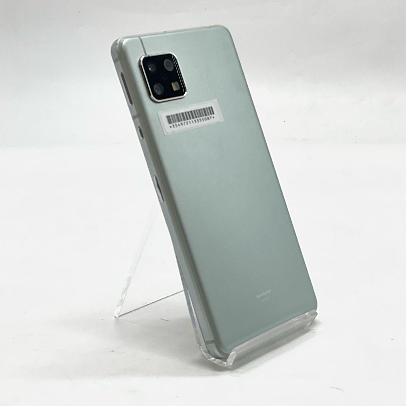 SHARP AQUOS sense5G 64GB オリーブシルバー au SHG03 白ロム 動作確認