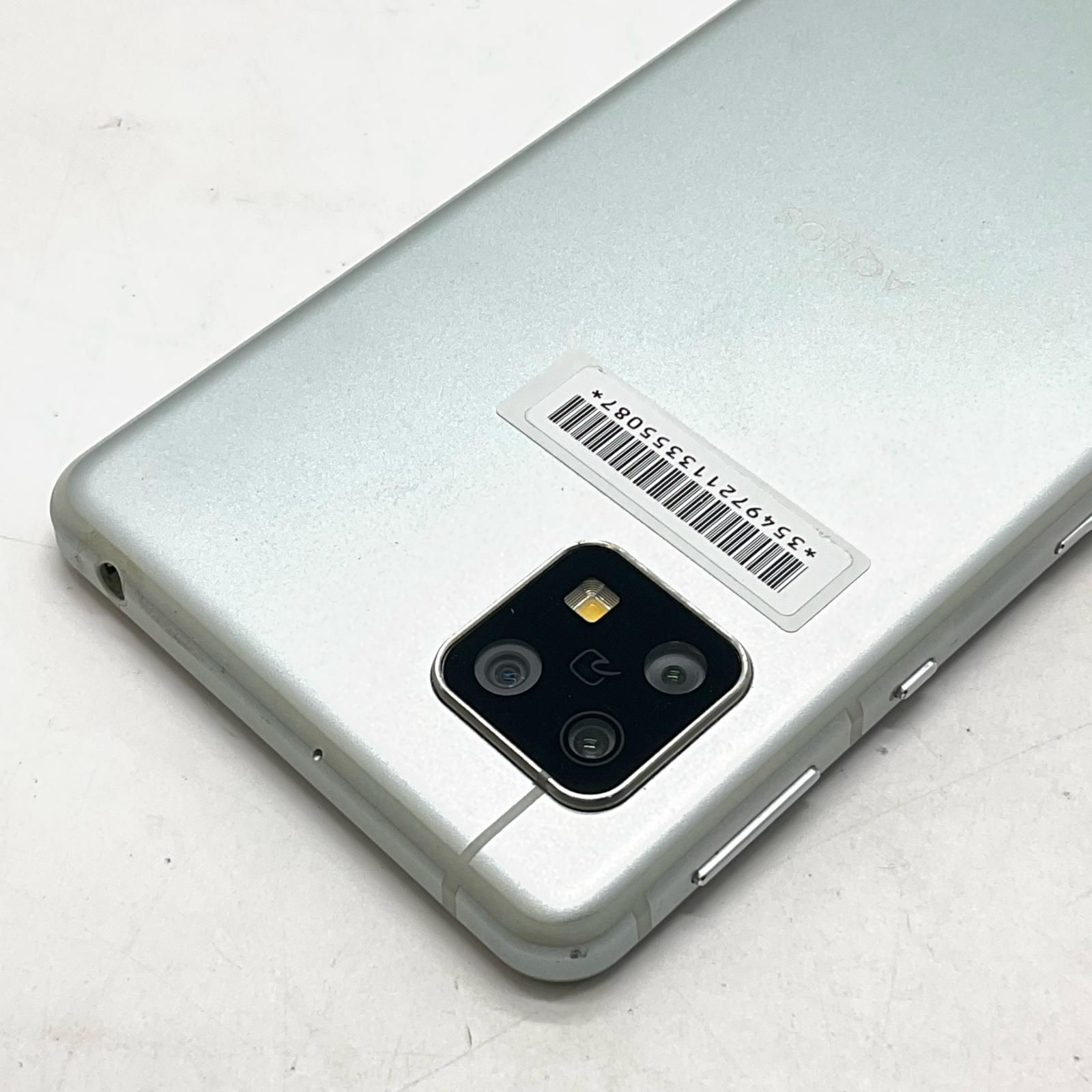 SHARP AQUOS sense5G 64GB オリーブシルバー au SHG03 白ロム 動作確認