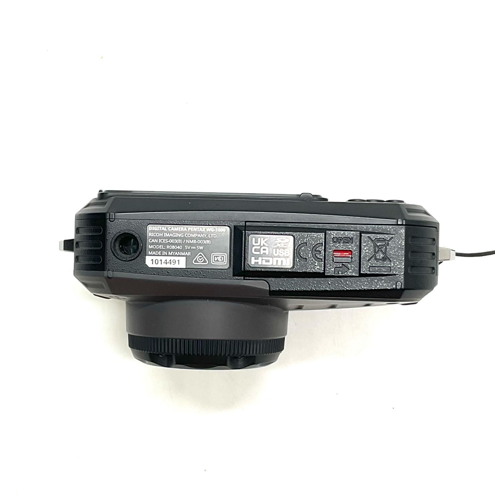  PENTAX コンパクトデジタルカメラ WG 1000 グレー 難有 コンパクトデジタルカメラ デジタルカメラ