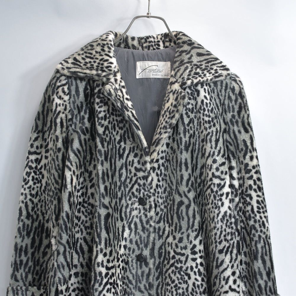 80〜90s 日本製 Fortune creation by TOKYO フォーチュン レオパード柄