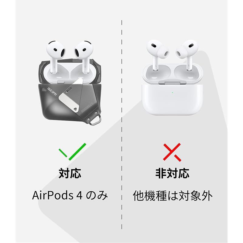 Aulumu A29 AirPods 4 ケース エアポッズ 第4世代 ケース (2024) ジオ
