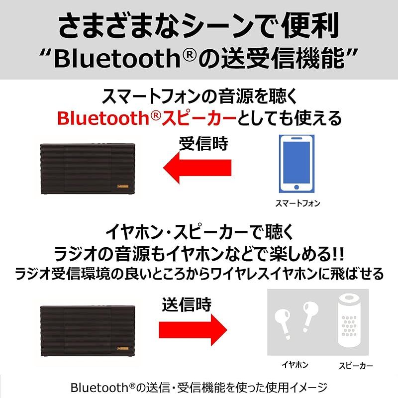 TOSHIBA(東芝) CDラジオ TY-AN2(K) Bluetooth 送信機能搭載 語学学習