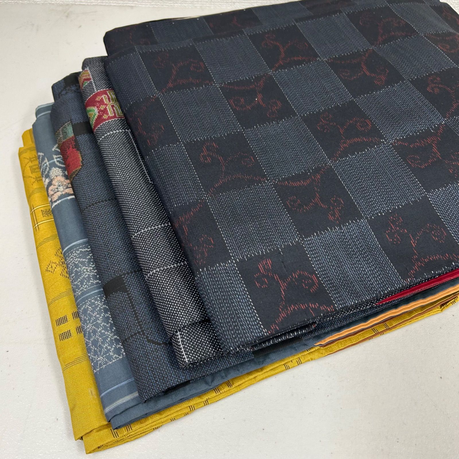 大島紬 着物 正絹 5着 着物まとめ売り リメイク材料 m-761 - メルカリ