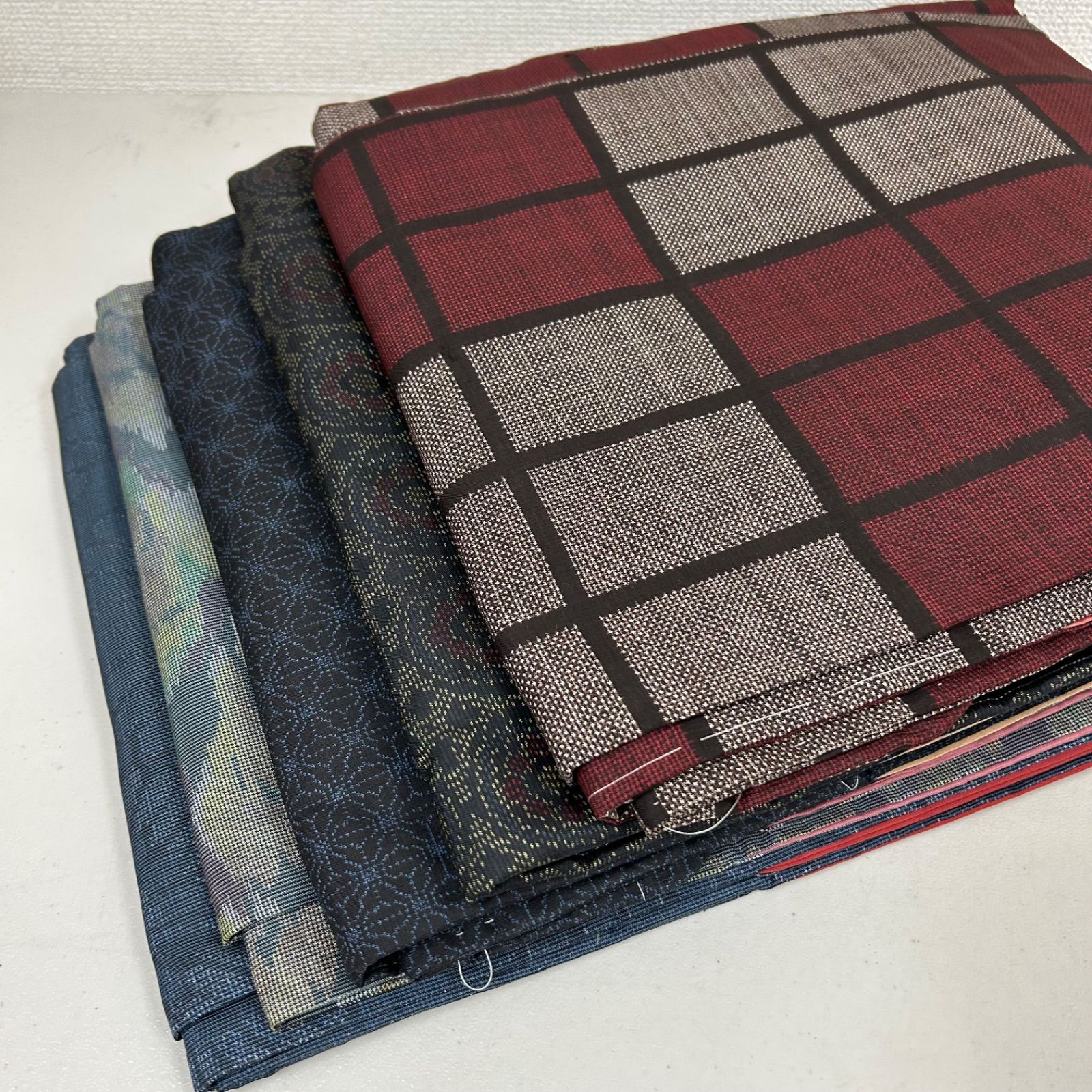 大島紬 着物 正絹 5着 着物まとめ売り リメイク材料 m-765 - メルカリ