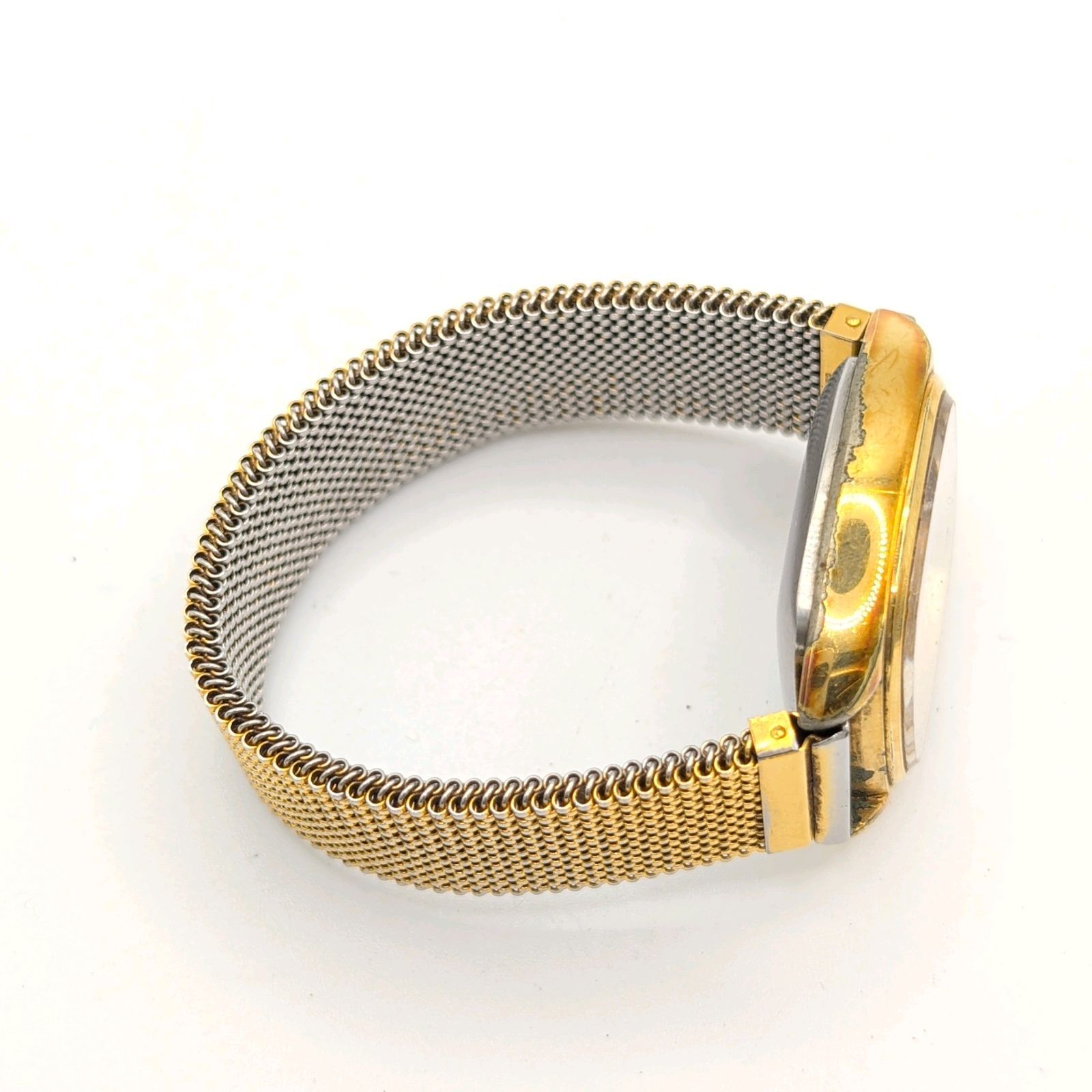 値下げ　セイコー グランドクォーツ【4842-5011】稼働品 SEIKO Grand Quartz 4842-5011 Watch Men's Square Gold Date Y2K 00S