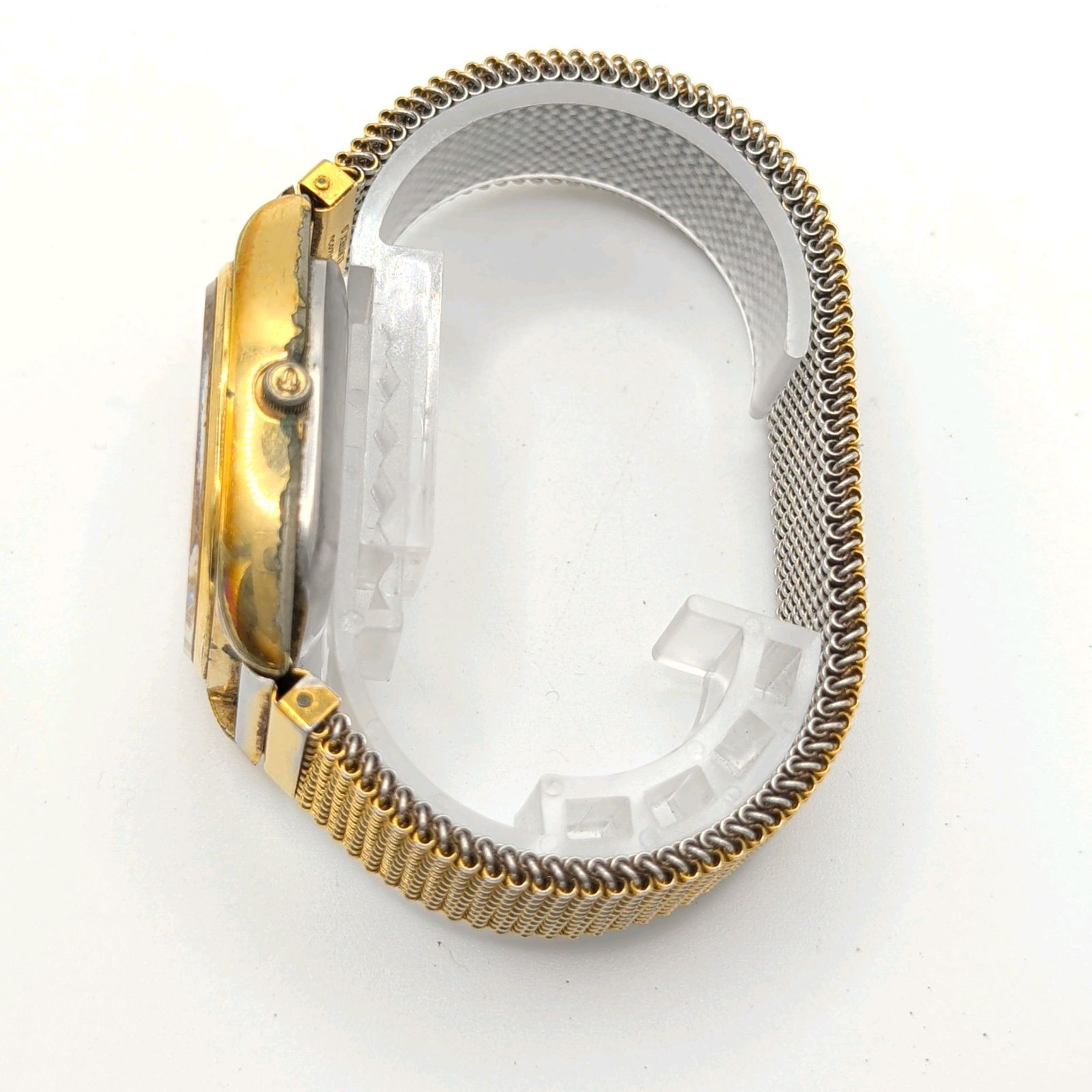 SEIKO Grand Quartz 4842-5011 Watch Men's Square Gold Date Y2K 00S