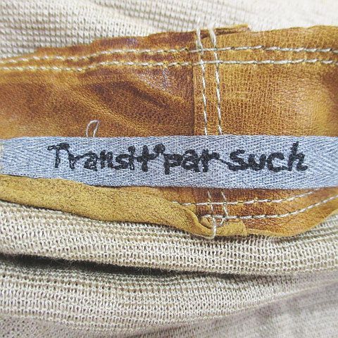 トランジットパーサッチ Transit par such ロング丈 ノーカラーコート  