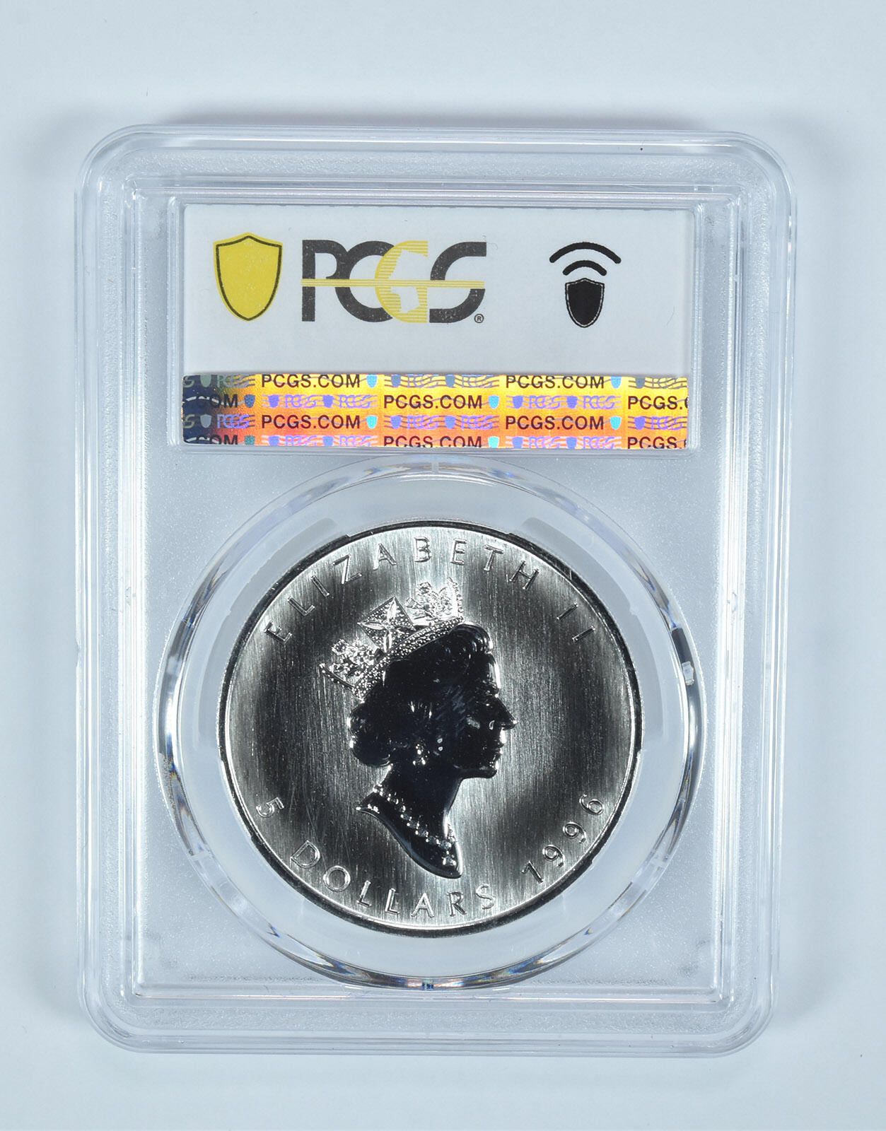 1996年カナダ5ドル銀貨メープルリーフMS68 PCGSブルーラベル - メルカリ