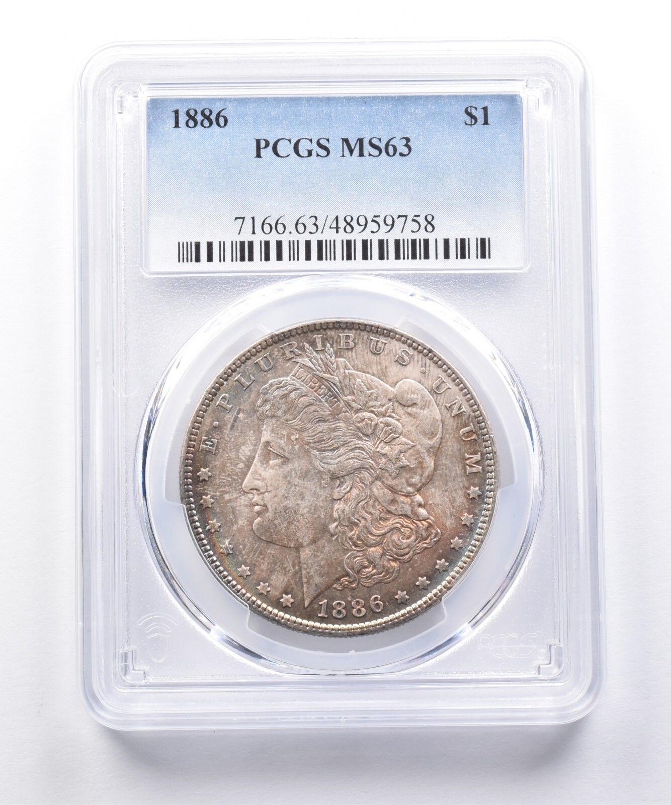 1886年 モルガン銀貨 MS63 PCGS Td *7454 - メルカリ