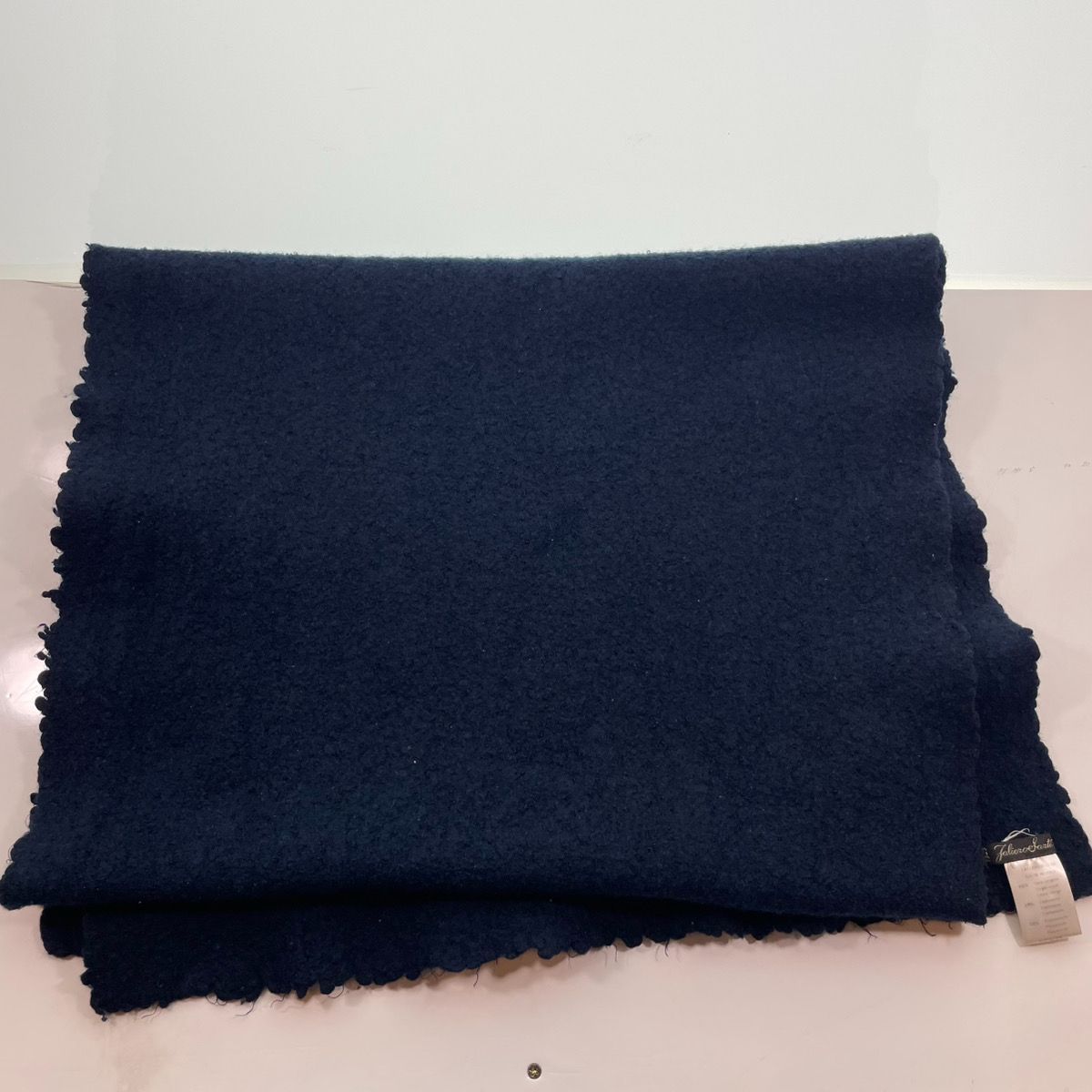 美品✨FALIERO SARTI カシミヤ混 バージンウール ネイビー ストール FALIERO SARTI ファリエロサルティカシミアストールイタリア製