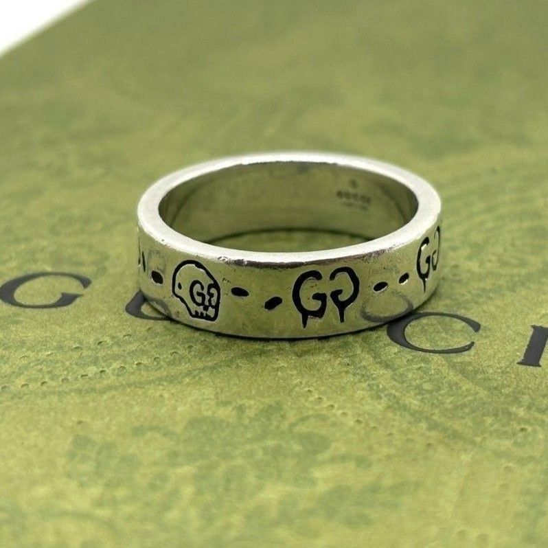 GUCCI ゴースト　リング　ghost トリプル　指輪　シルバー　３連　ドクロ GUCCI ゴーストリングghost トリプル指輪シルバー3連ドクロ