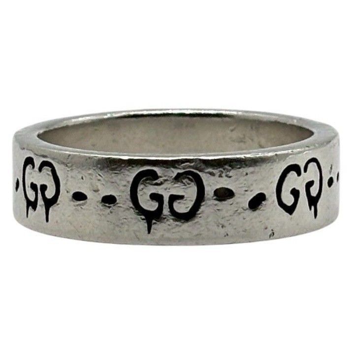 GUCCI シルバーリング 11号 ゴースト ドクロ GUCCI ゴーストリング スカル ドクロ シルバーリング 指輪GG