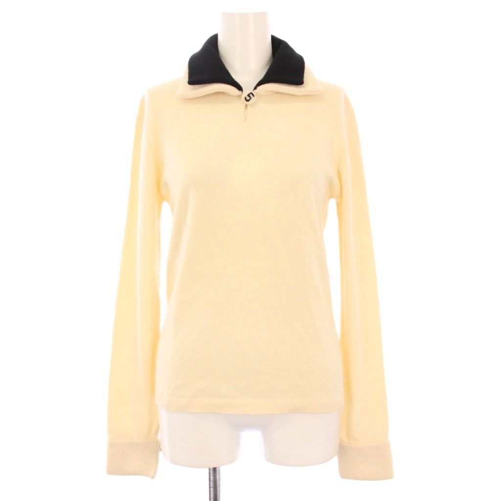 美品 美品 シャネル 02A 長袖 リブニットセーター レディース 38 02A  