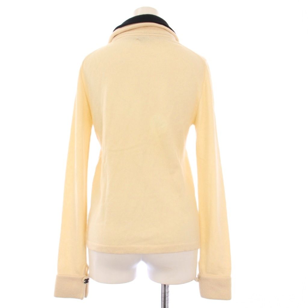 美品 美品 シャネル 02A 長袖 リブニットセーター レディース 38 02A  