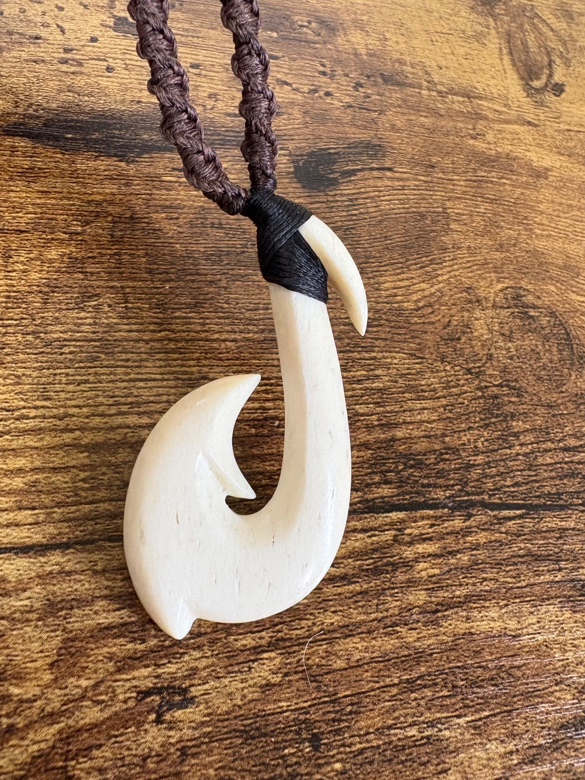 ボーンカービングネックレス(sw87)Mサイズ マッコウ - メルカリ