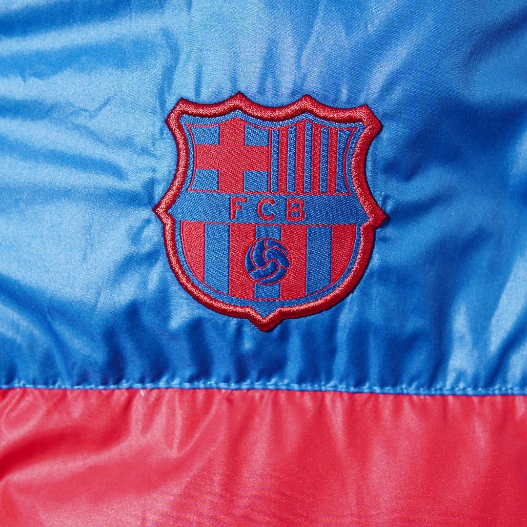 ナイキ NIKE FC バルセロナ ダウンジャケット M 相当 表記 S レッド