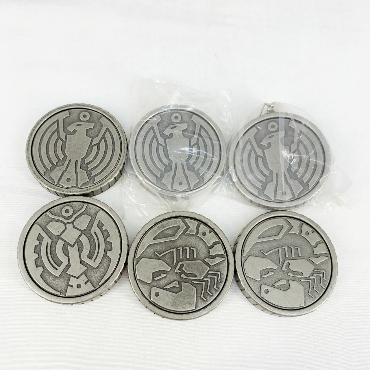 仮面ライダーオーズOOO ダイキャスト製セルメダルスイング1 メダル6枚