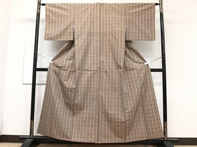 平和屋着物□上質な紬 格子 正絹 逸品 CABB8498xi - メルカリ