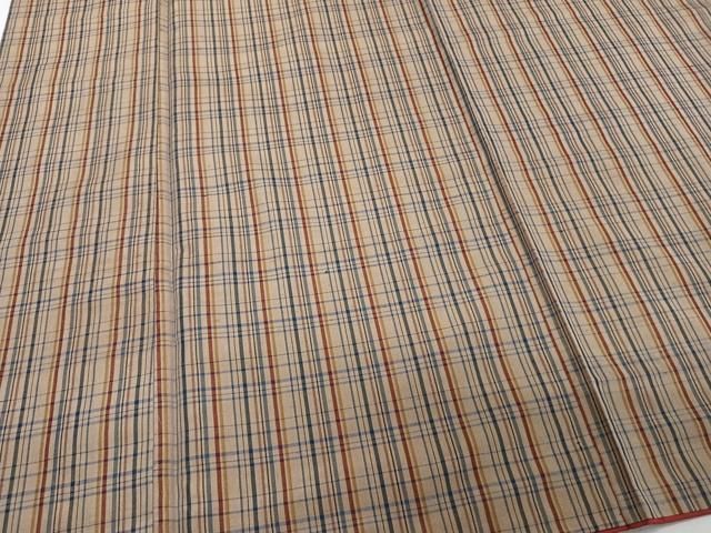 平和屋着物□上質な紬 格子 正絹 逸品 CABB8498xi - メルカリ